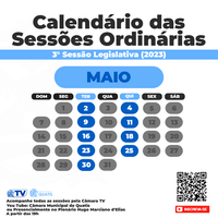 Calendário das Sessões Ordinárias